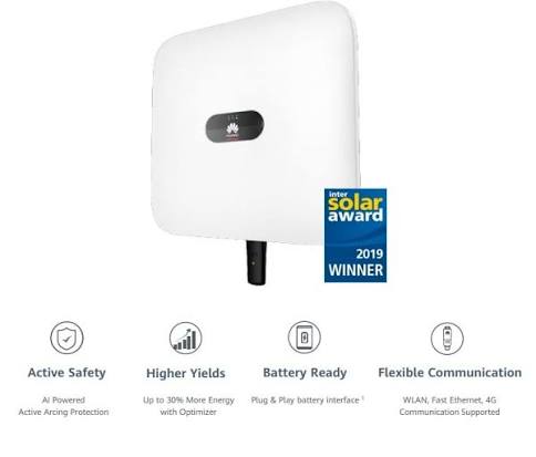 انفرتر Huawei مرتبط بالشبكة 5kW — صورة 3