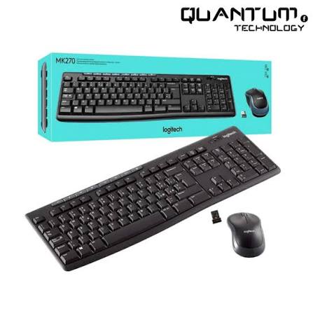 لوحة مفاتيح وفأرة Logitech MK270 لاسلكية — صورة 2